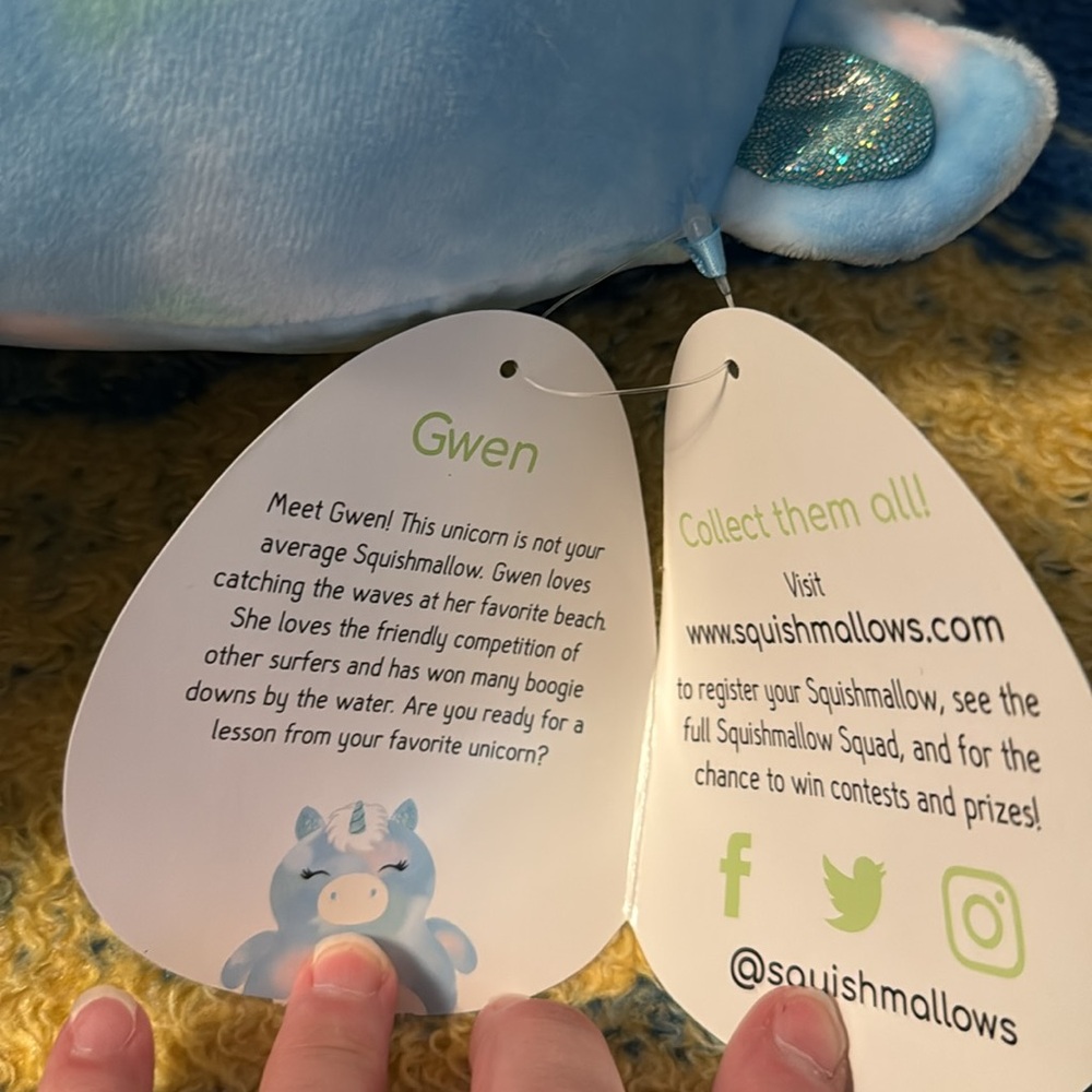 Squishmallows Target exclusive Plush Blue Unicorn Toy brand new with tags. - Picture 3 of 5